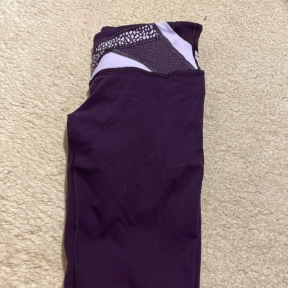 Purple Wunder Under Lululemon Leggings